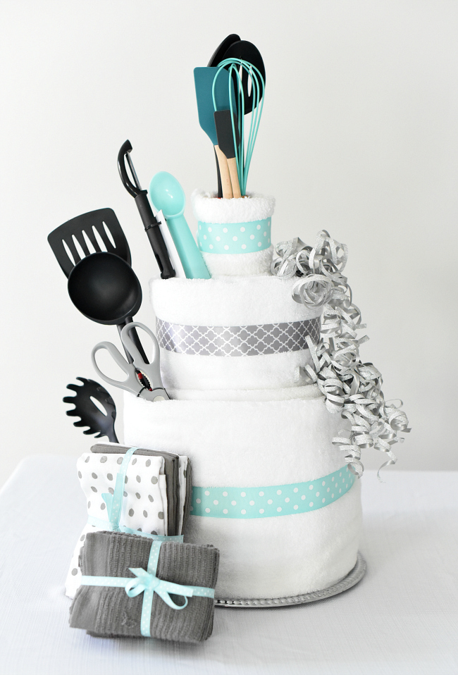Bridal Shower Gift IdeaTowel Cake FunSquared