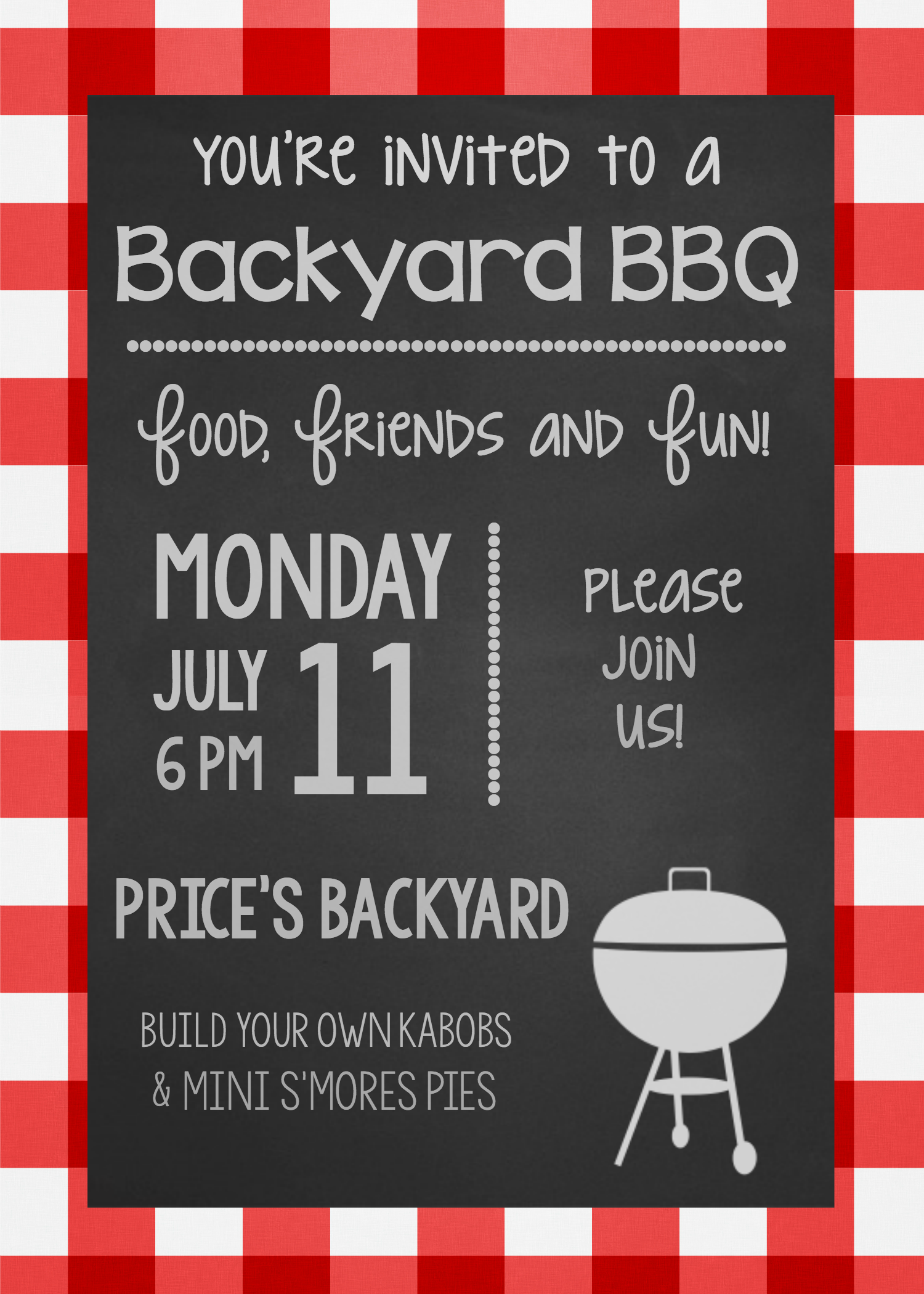 Summer BBQ Party Invitations & Printables FunSquared