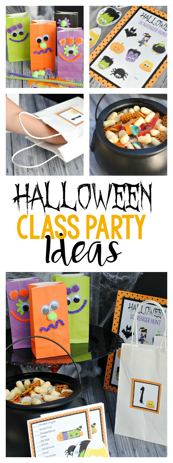 Halloween School Party Ideas-2 Games, a Snack and a Craft! The party is all planned for you!