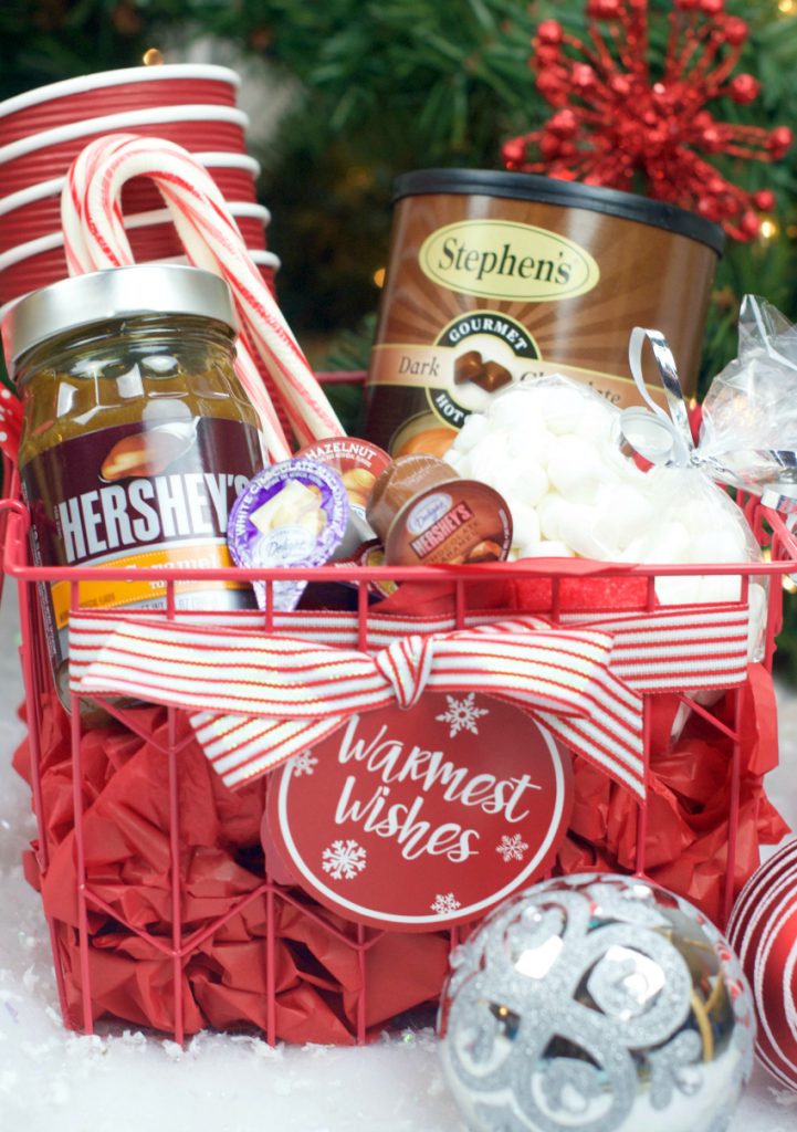 Hot Chocolate Gift Basket for Christmas