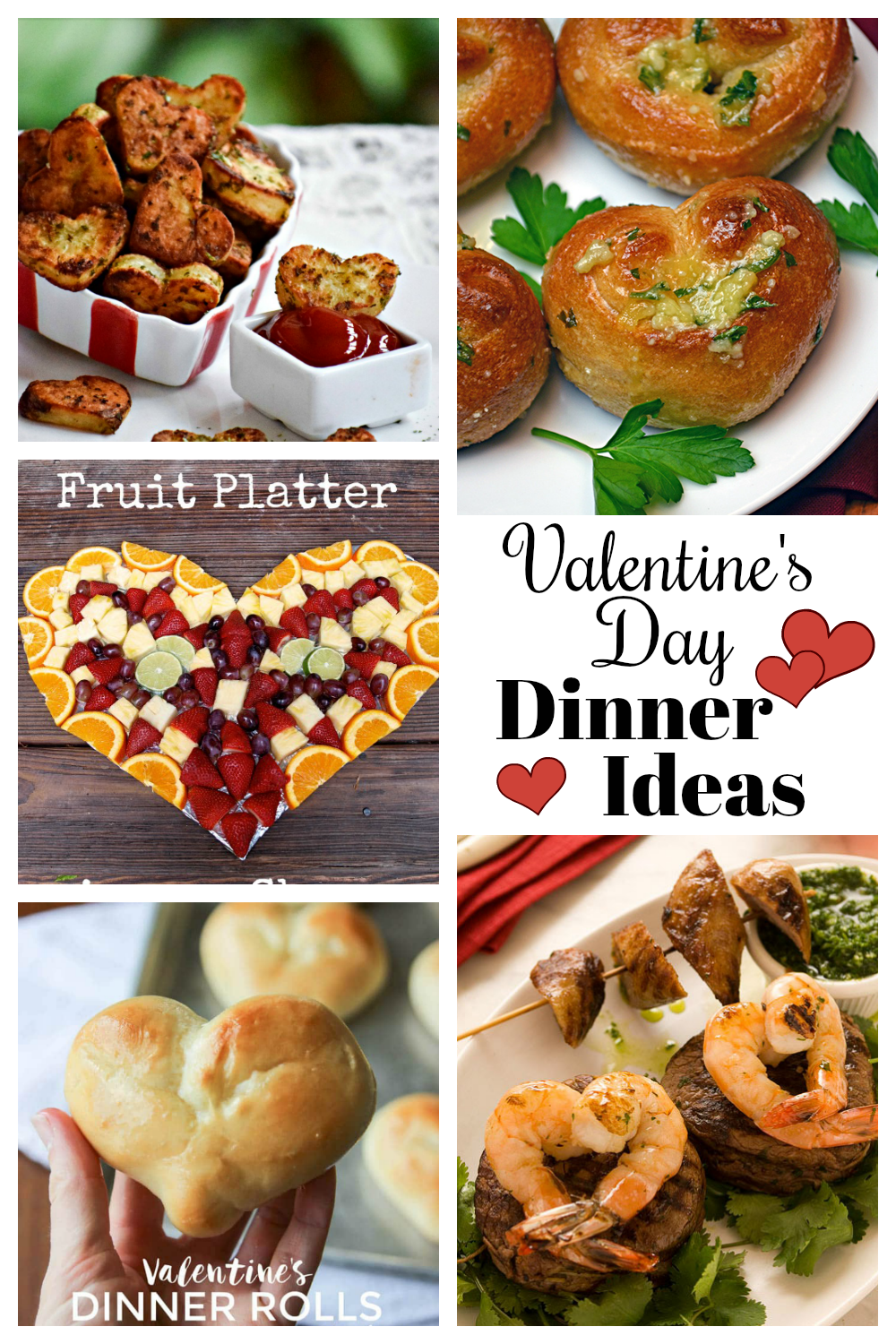 Valentine's Day Dinner Ideas. These fun Valentine's dinner ideas are the perfect way to make your Valentine's Day special. #Valentinesdaydinner #funvalentinesdayideas #heartshapedfood 