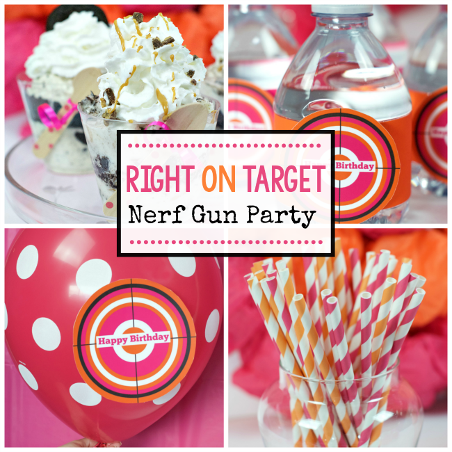 Right on Target-Nerf Gun Party Idea:
