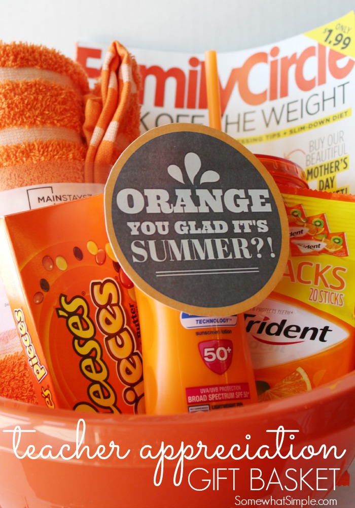 Orange Themed Teacher Gift Ideas