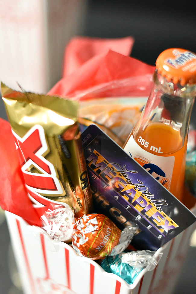 How to make Movie Night Gift Baskets