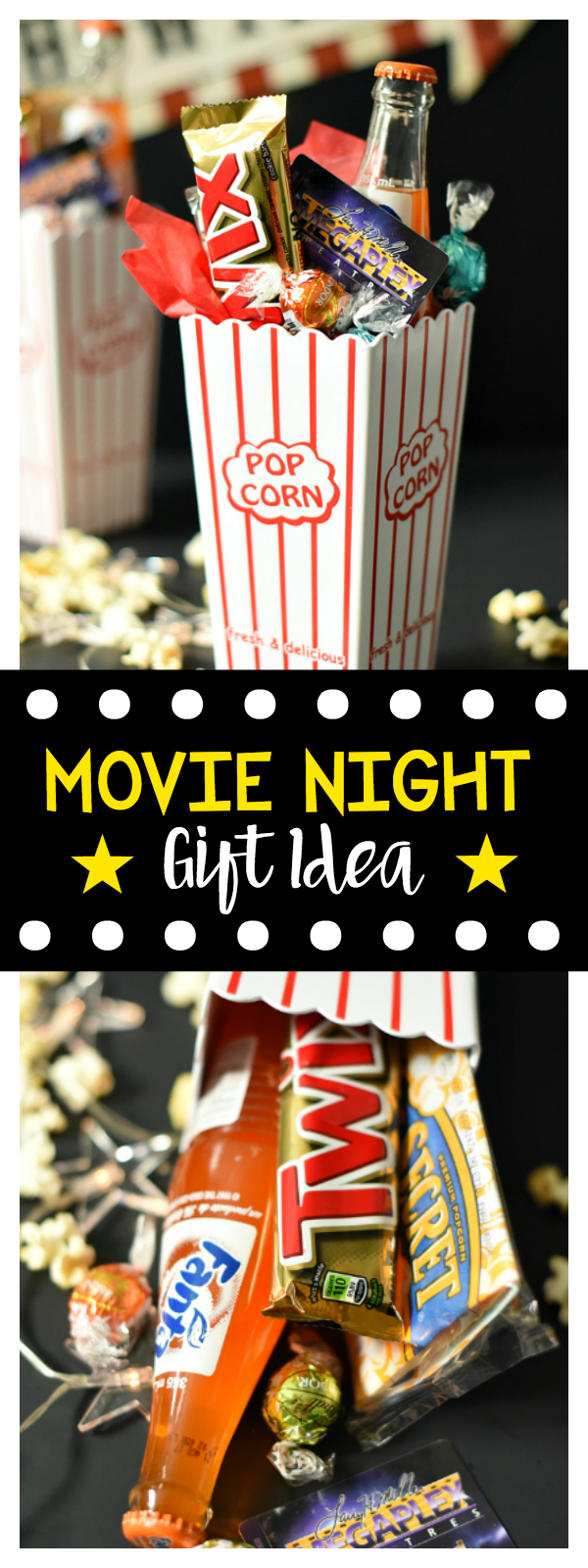 Movie Night Gift Basket-Great Gift for Birthdays, Teacher Appreciation or Thank Yous!