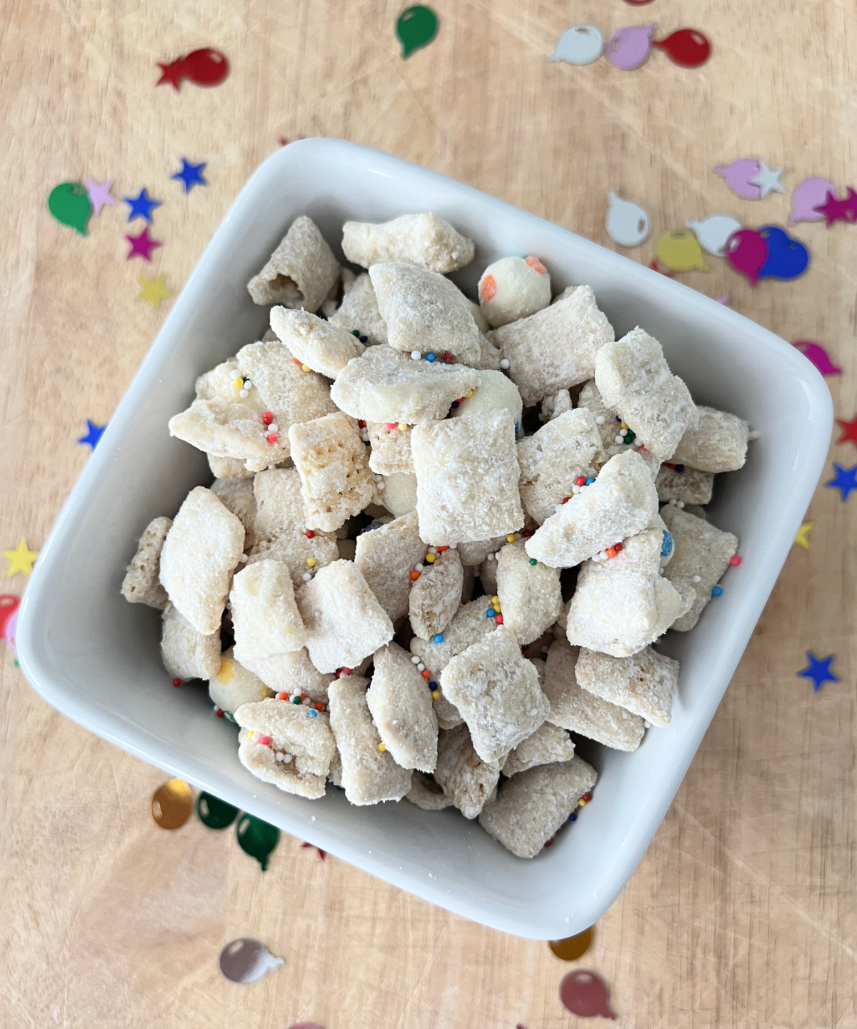 Recipe for Birthday Cake Puppy Chow: