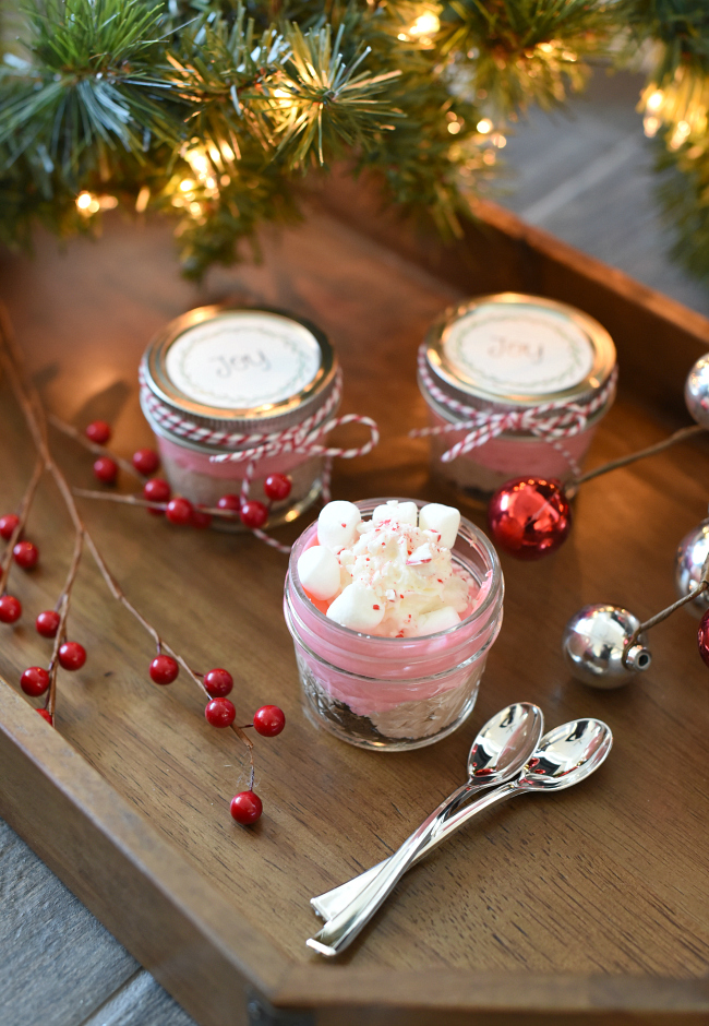 Mini Dessert Cups for Christmas
