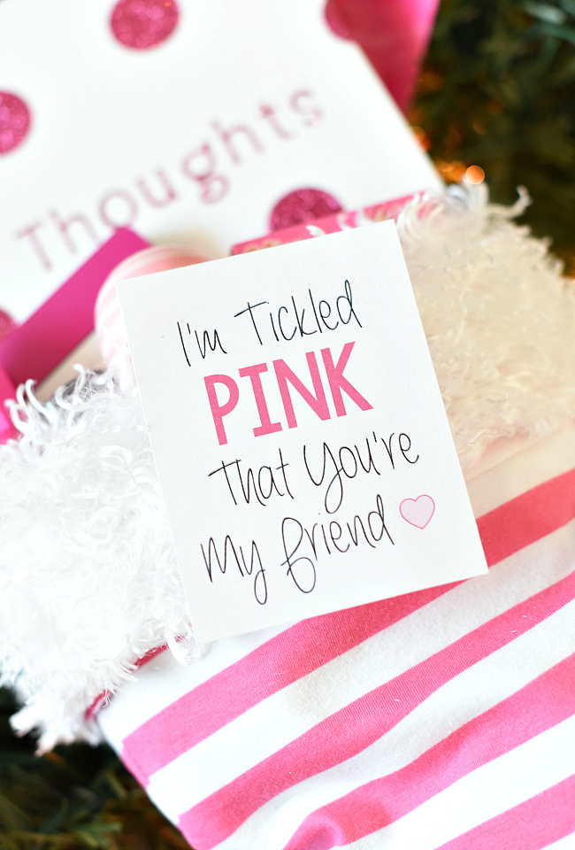 Tickled Pink Christmas Gift for Friends