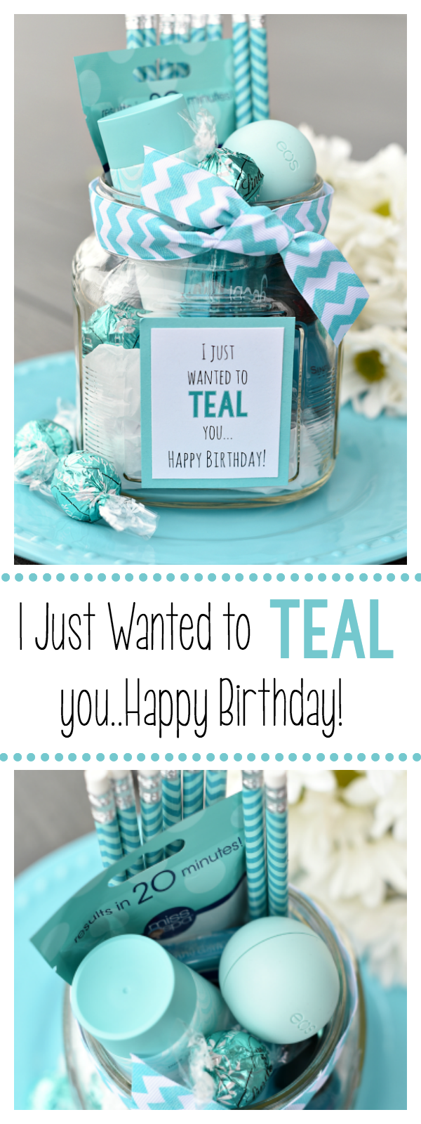 Teal Birthday  Gift Idea  for Friends Fun  Squared