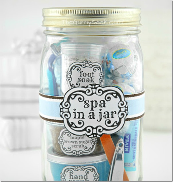 Spa in a Jar Gift Idea