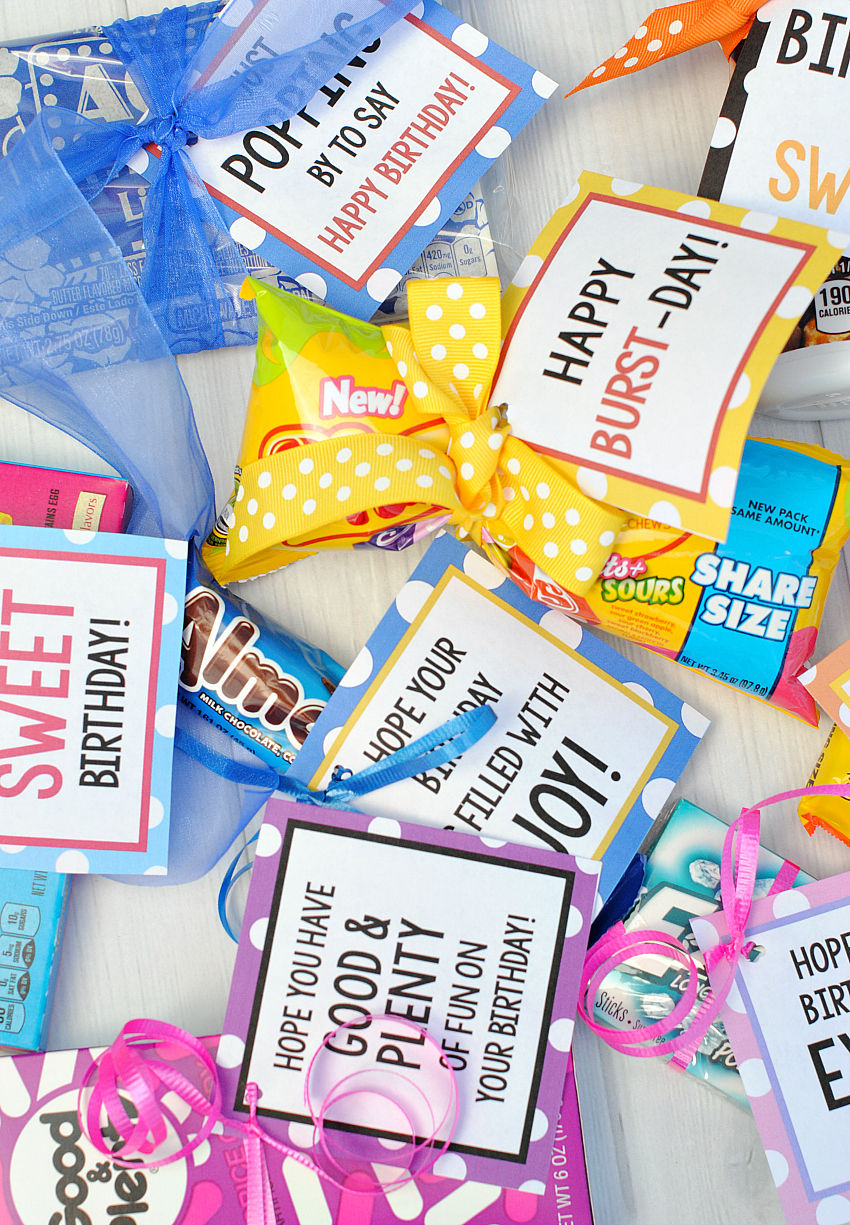 Candy Bar Sayings For Birthday Gifts