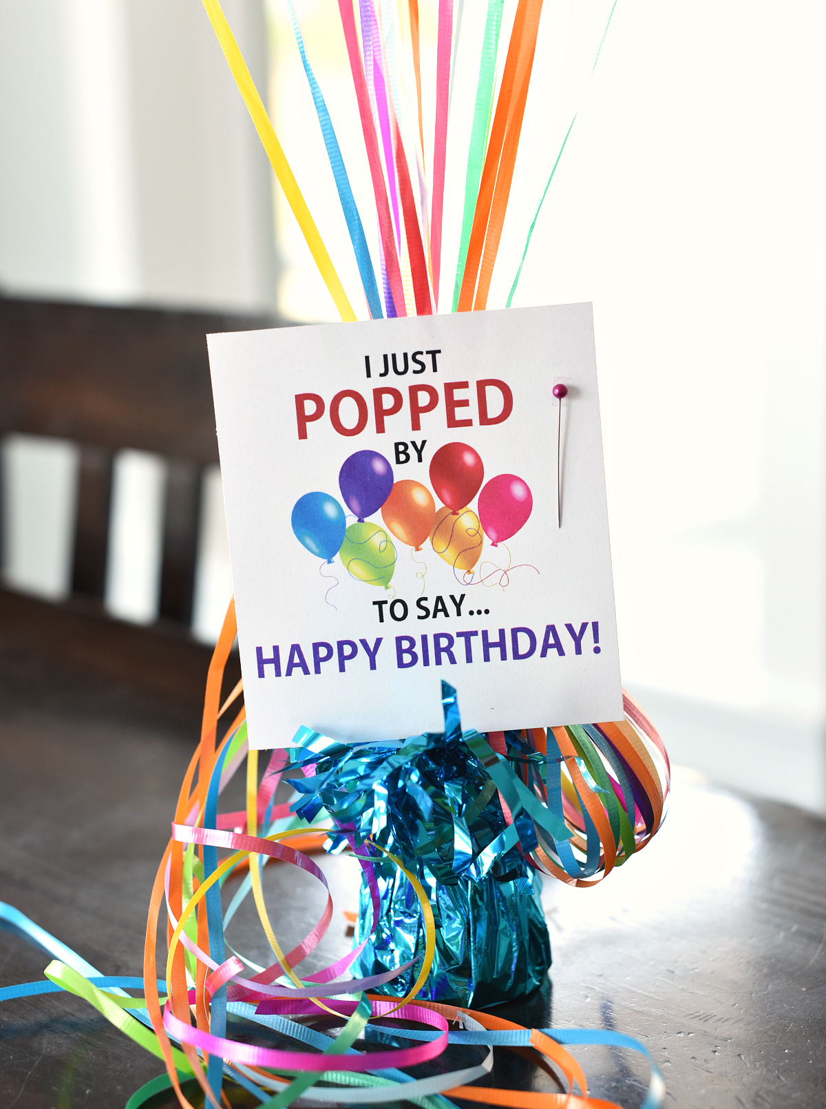 Money Birthday Gift Ideas-Fill balloons with money and add this cute tag