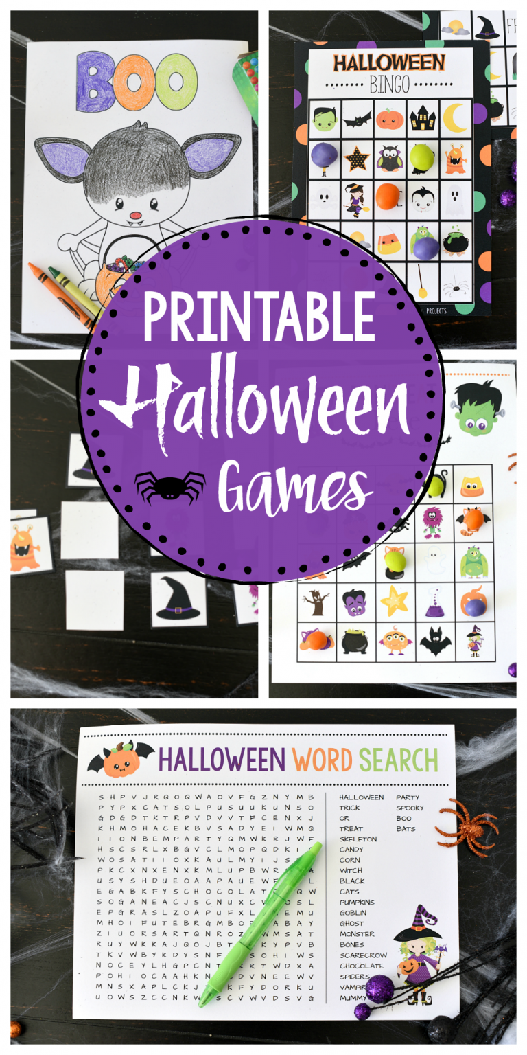 Cute Printable Halloween Games for Kids – Fun-Squared
