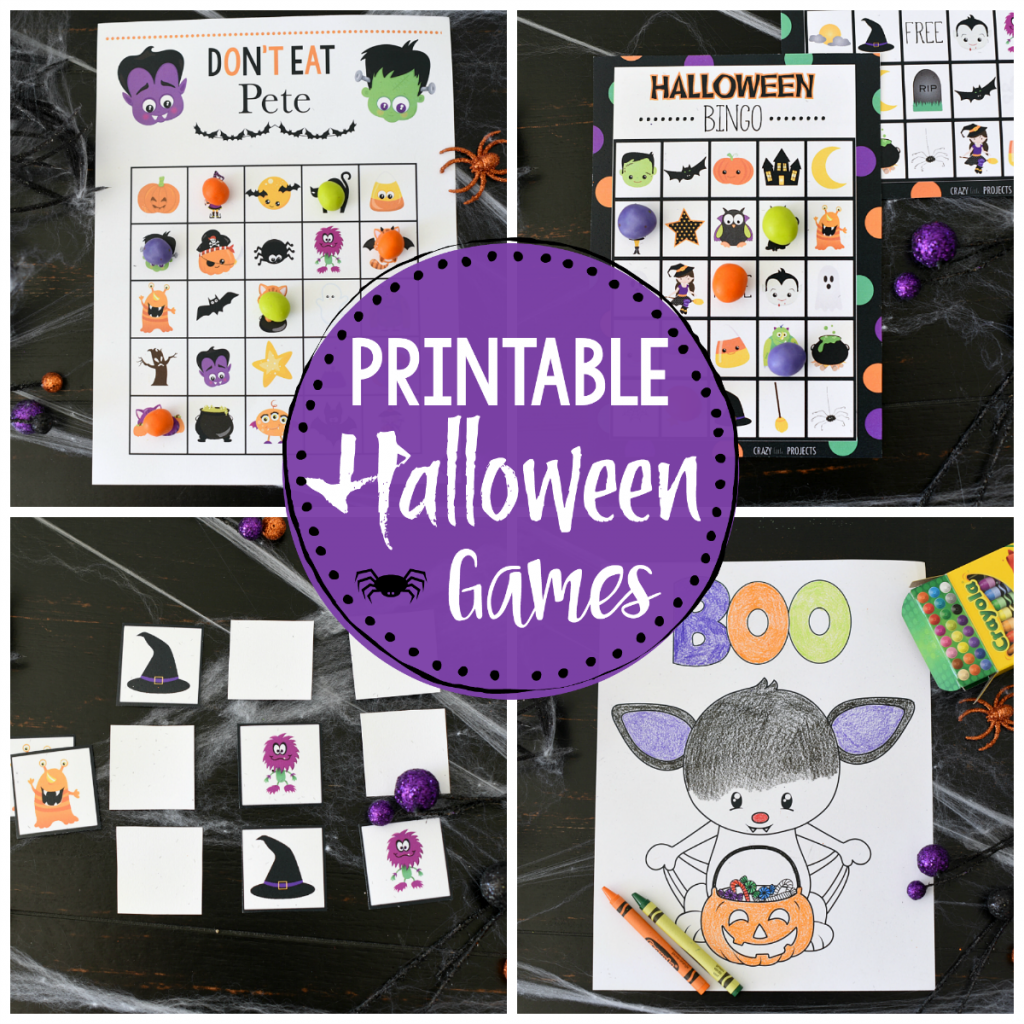 Cute Printable Halloween Games for Kids – Fun-Squared