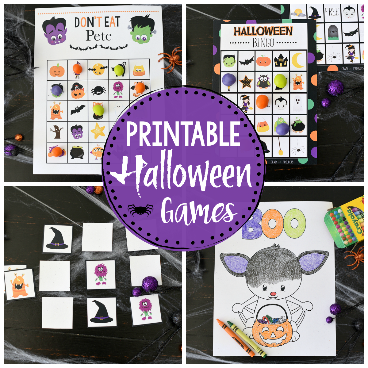 Cute Free Printable Halloween Games for Kids