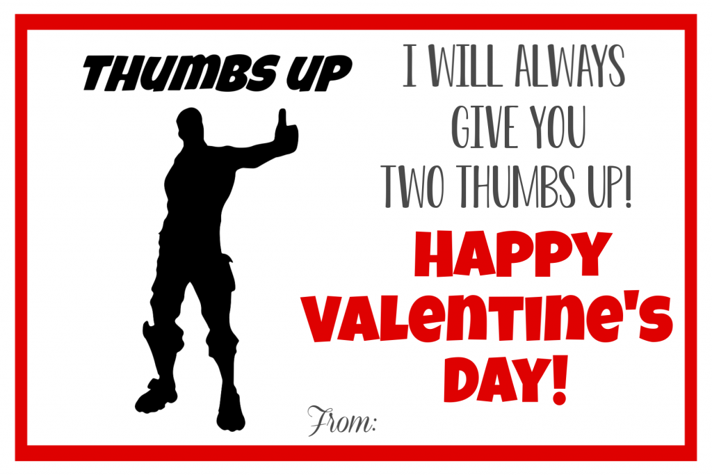 Fortnite Printable Valentines – Fun-Squared