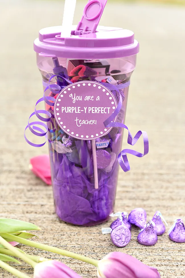 Purple Themed Teacher Gift: