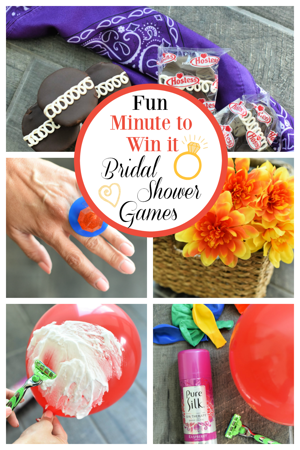 Bridal Shower Minute to Win it Games. Fun games to play at any bridal shower. #bridalshowergames #minutetowinitgames #fungames #bridalshowers