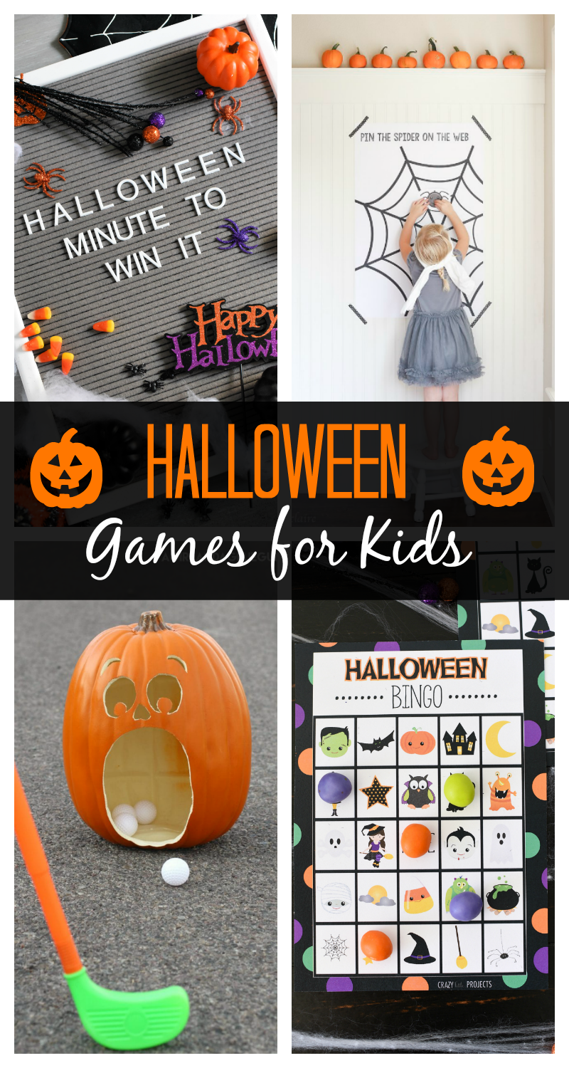 Halloween Games for Kids-Great for any kids' Halloween party with lots of game ideas. #Halloween #Halloweenparty #partygames #halloweengames