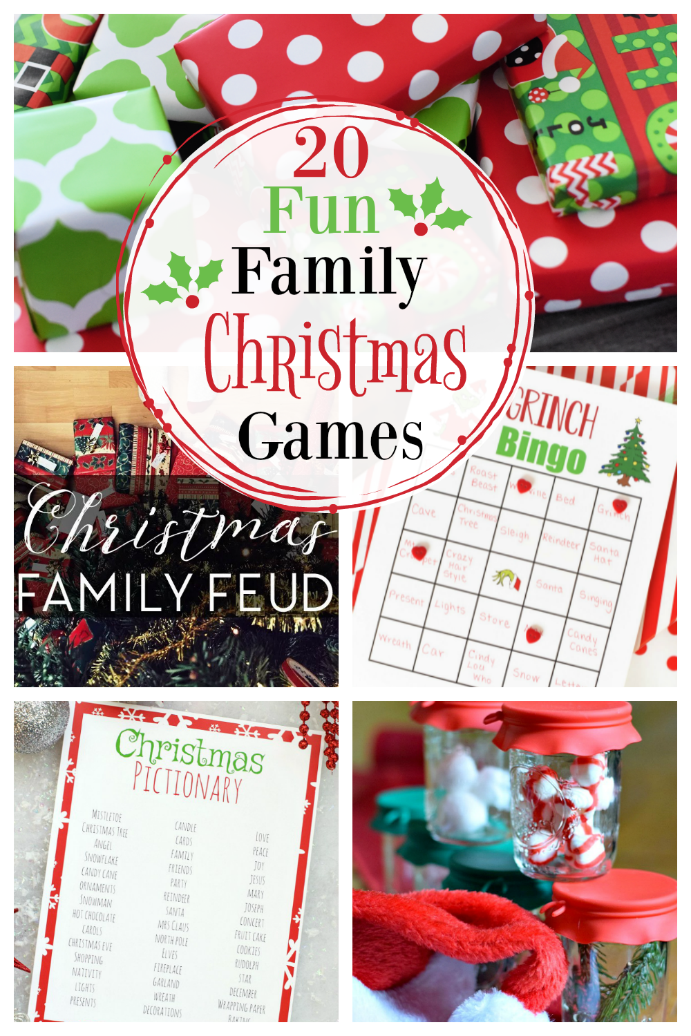 20 Fun Family Christmas Games! We have so many fun and simple Christmas games for your next holiday party! #fungames #Christmasgames #games #Christmaspartygames