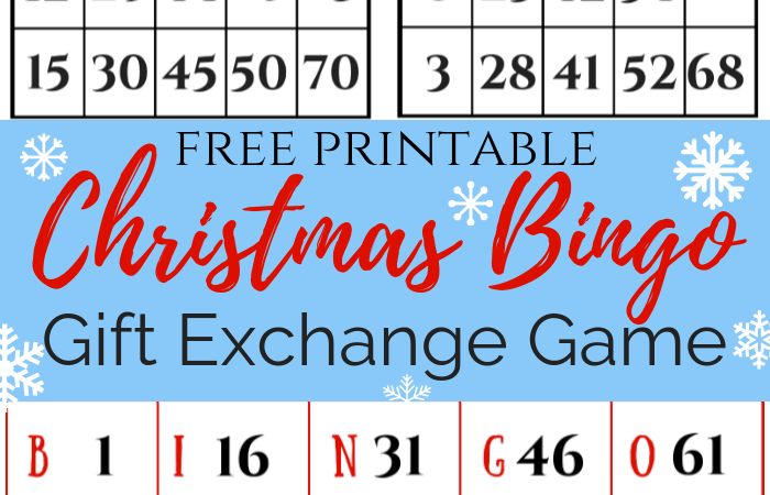 Christmas Bingo Gift Exchange Game