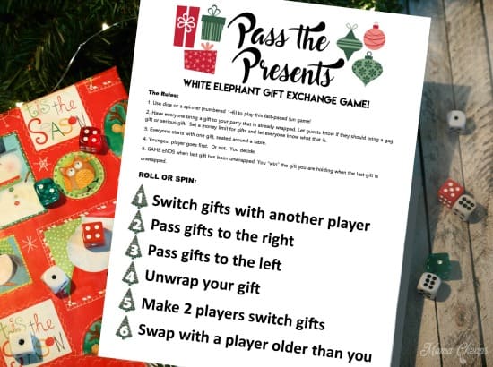 Pass The Present Christmas Game