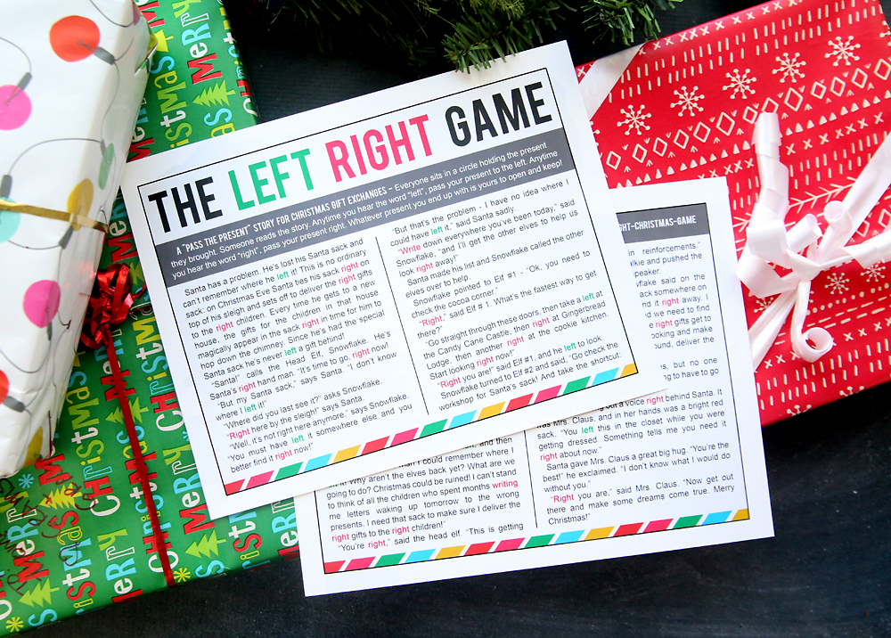 Left Right Gift Exchange Game