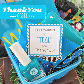 Teal Thank You Gift