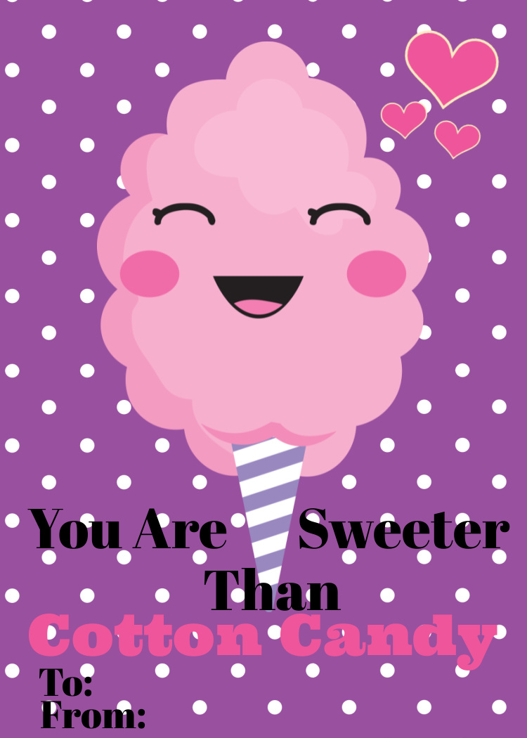 Sweet Cotton Candy Valentine