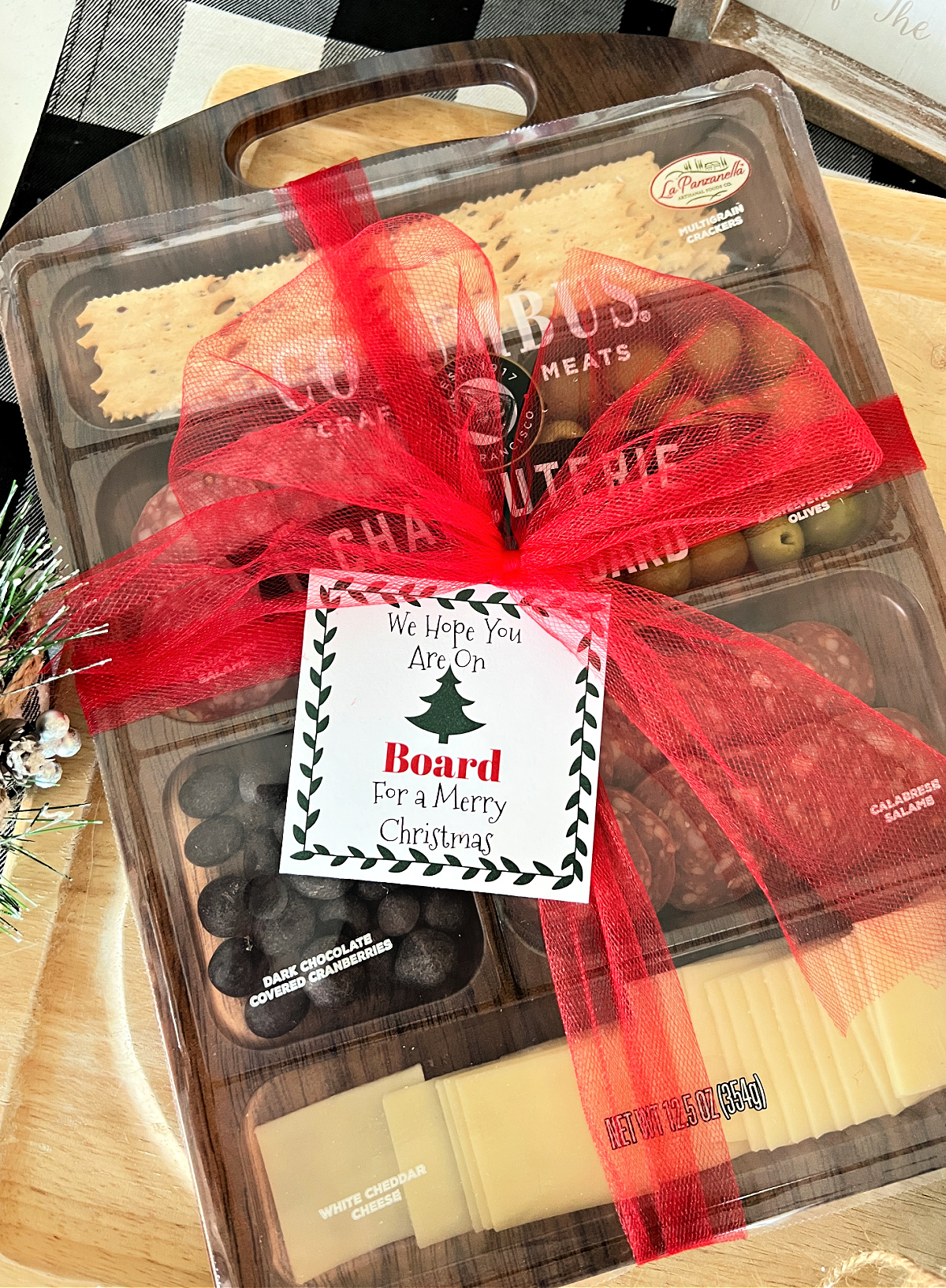 Charcuterie Board Gift Idea with Printable Tag