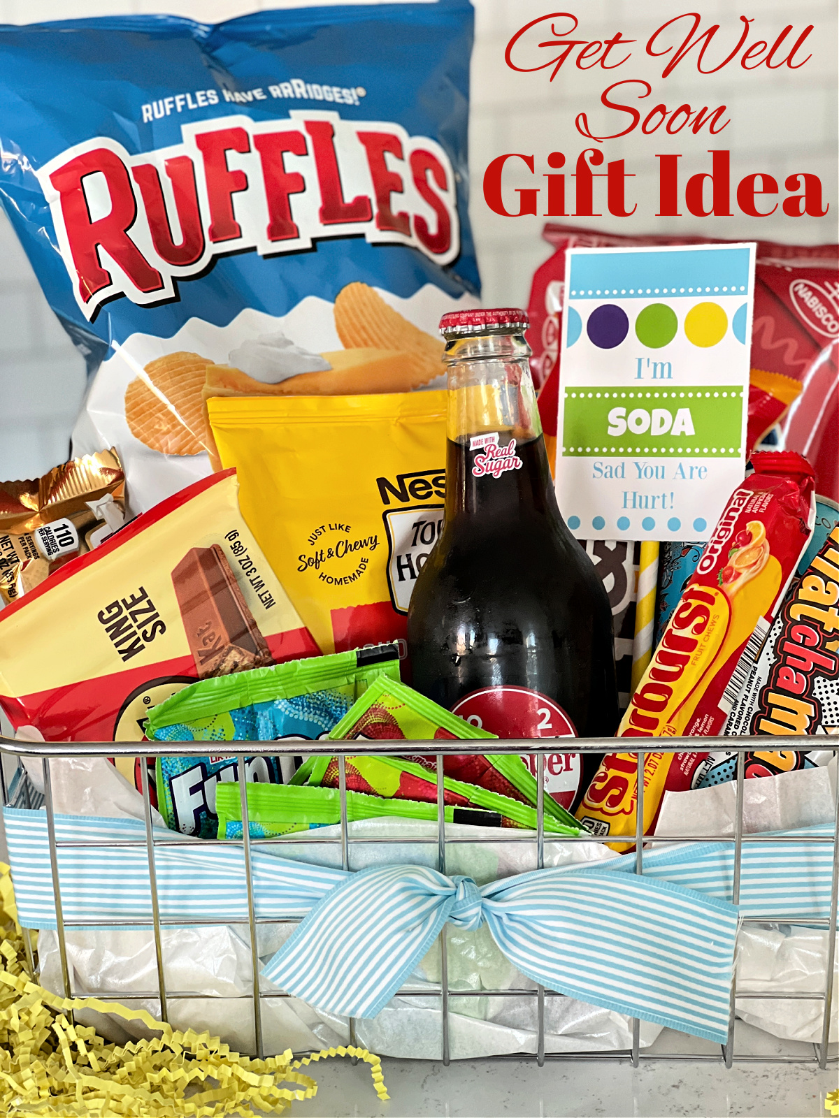 Fun and simple get well soon gift basket