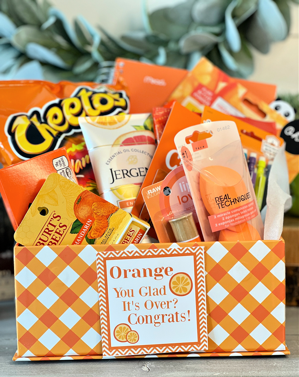 Orange Themed Graduation Gift Box
